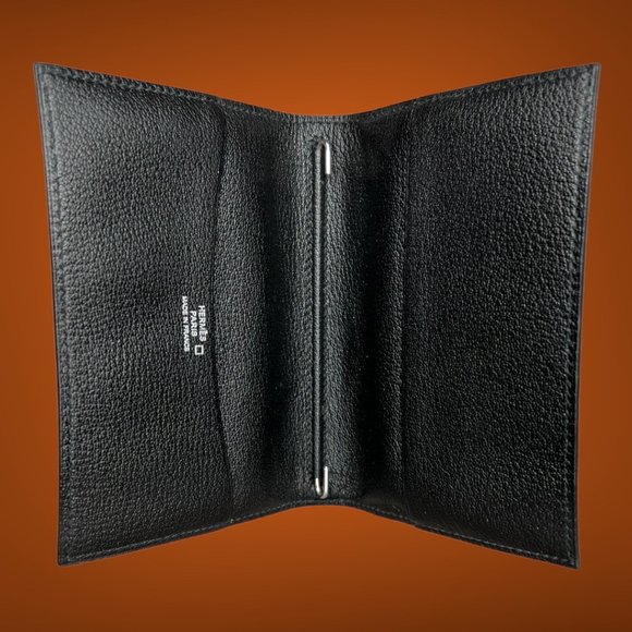 Hermes NIB GM Agenda Cover Black Alligator Mississippiensis Lisse - Picture 7 of 8